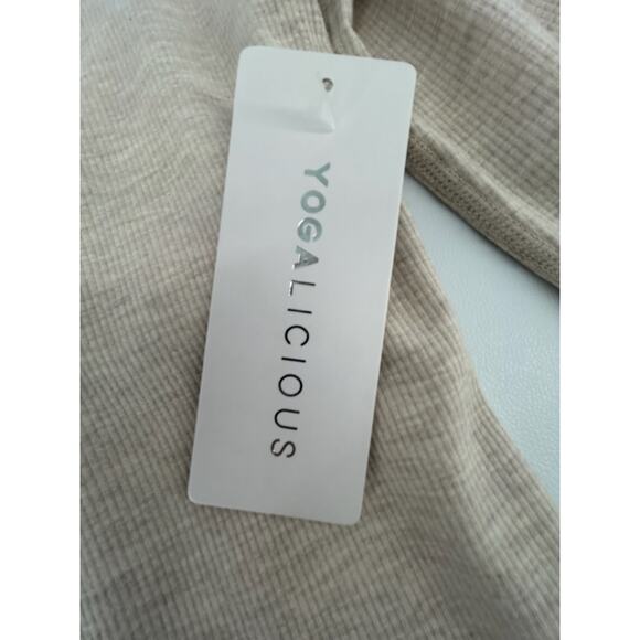 Yogalicious Heavenly Rib Kathleen Full Length Long Sleeve Top, S, NWT - Picture 4 of 8